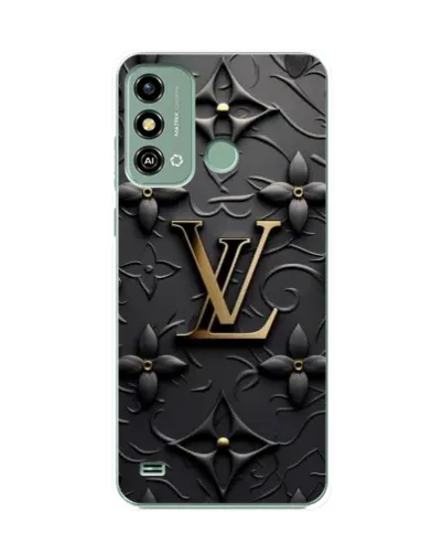 Чехол для ZTE Blade A53 с картинкой «Кожаная текстура LV»