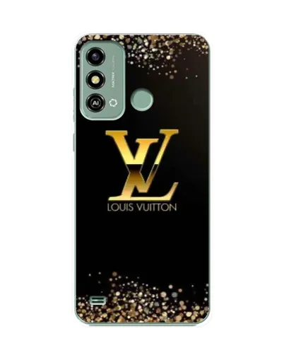Чехол для ZTE Blade A53 с картинкой «LV — золотые искры»