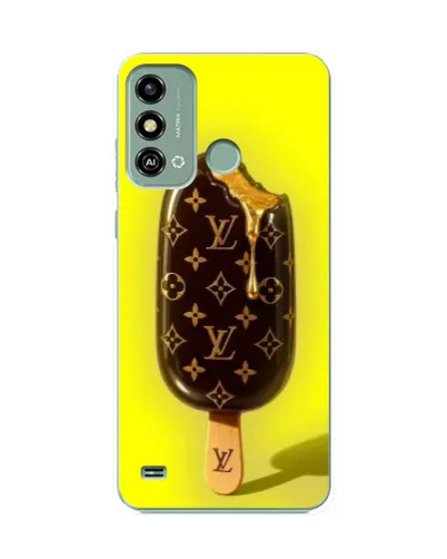 Чехол для ZTE Blade A53 с картинкой «Мороженое от LV»
