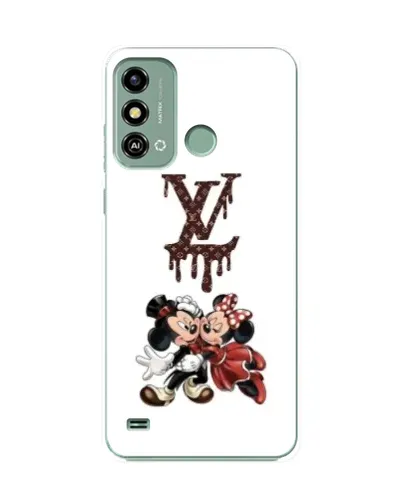 Чехол для ZTE Blade A53 с картинкой «LV и Микки Маус»
