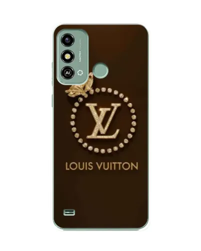 Чехол для ZTE Blade A53 с картинкой «LV — золотая печать»
