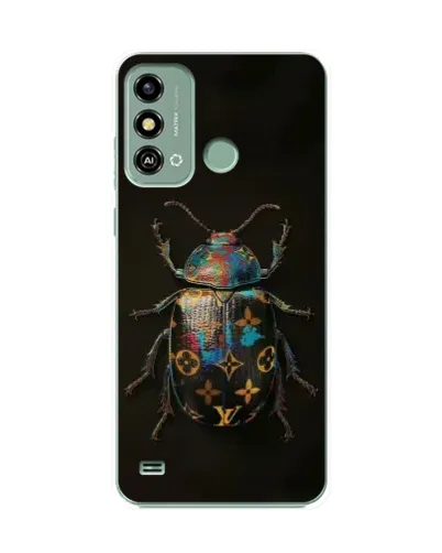 Чехол для ZTE Blade A53 с картинкой «LV — мраморный принт»