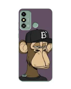 Чехол для ZTE Blade A53 с картинкой «Bored Ape в кепке» Чехол для ZTE Blade A53 с картинкой «Bored Ape в кепке»