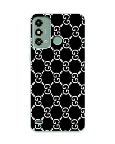 Чехол для ZTE Blade A53 с картинкой «Gucci — сетчатый паттерн»