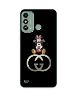 Чехол для ZTE Blade A53 с картинкой «Минни Маус на лого»