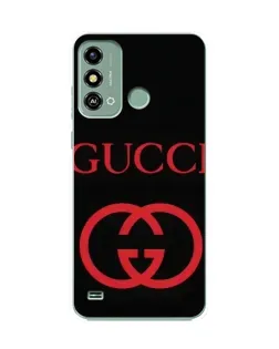 Чехол для ZTE Blade A53 с картинкой «Gucci — красный логотип»