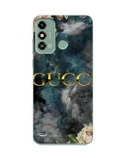 Чехол для ZTE Blade A53 с картинкой «Абстрактные цветы Gucci»