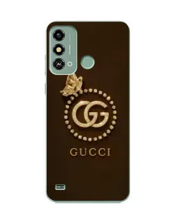 Чехол для ZTE Blade A53 с картинкой «Gucci — золотая бабочка»