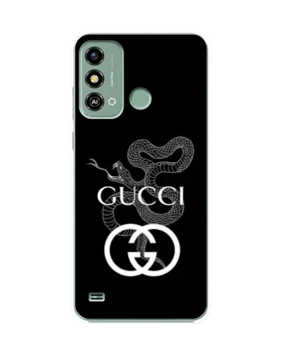 Чехол для ZTE Blade A53 с картинкой «Gucci — серебряная змея»