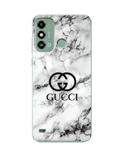Чехол для ZTE Blade A53 с картинкой «Gucci — мраморный шик»