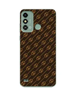 Чехол для ZTE Blade A53 с картинкой «Gucci — золотые диагонали»