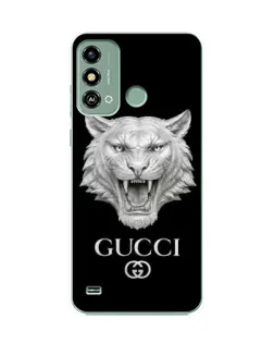 Чехол для ZTE Blade A53 с картинкой «Gucci — серебряный лев»