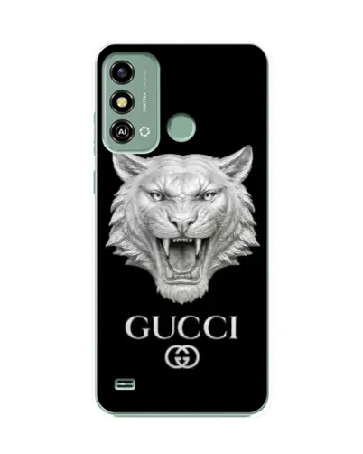 Чехол для ZTE Blade A53 с картинкой «Gucci — серебряный лев» Чехол для ZTE Blade A53 с картинкой «Gucci — серебряный лев»