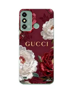 Чехол для ZTE Blade A53 с картинкой «Gucci — бордовые розы»