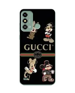 Чехол для ZTE Blade A53 с картинкой «Gucci — герои Disney и монограмма»