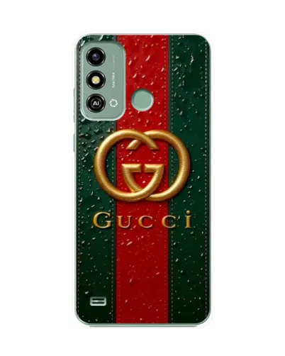 Чехол для ZTE Blade A53 с картинкой «Gucci — фирменная полоса и золото» Чехол для ZTE Blade A53 с картинкой «Gucci — фирменная полоса и золото»