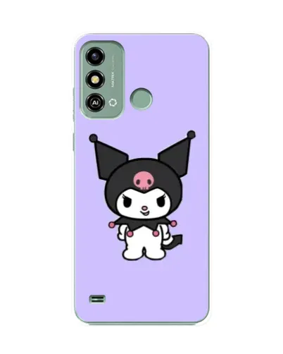 Чехол для ZTE Blade A53 с картинкой «Kuromi — нежный фиолетовый»