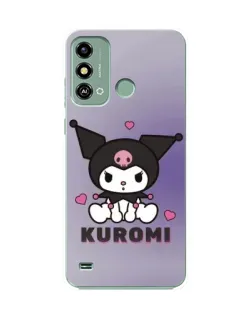 Чехол для ZTE Blade A53 с картинкой «Kuromi — фиолетовый арт» Чехол для ZTE Blade A53 с картинкой «Kuromi — фиолетовый арт»