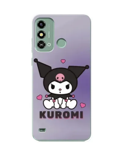 Чехол для ZTE Blade A53 с картинкой «Kuromi — фиолетовый арт»