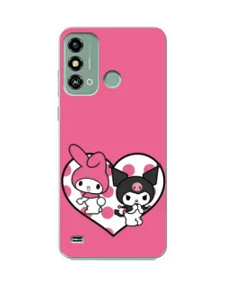 Чехол для ZTE Blade A53 с картинкой «Kuromi и My Melody» Чехол для ZTE Blade A53 с картинкой «Kuromi и My Melody»