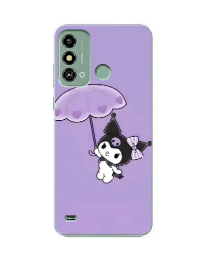 Чехол для ZTE Blade A53 с картинкой «Kuromi с зонтиком»
