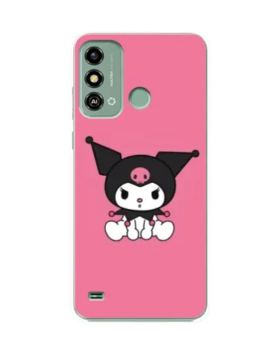Чехол для ZTE Blade A53 с картинкой «Хмурая Kuromi»