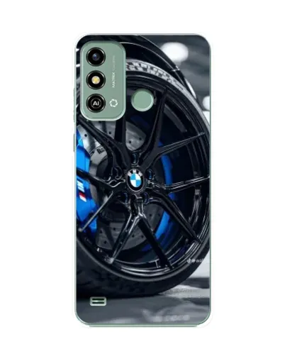 Чехол для ZTE Blade A53 с картинкой «Колесо BMW вблизи»