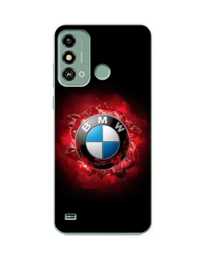 Чехол для ZTE Blade A53 с картинкой «Логотип BMW — вспышка»
