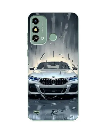 Чехол для ZTE Blade A53 с картинкой «BMW в свете фар»