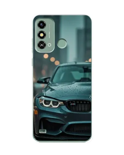 Чехол для ZTE Blade A53 с картинкой «BMW в огнях города»