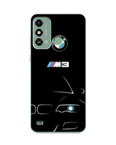 Чехол для ZTE Blade A53 с картинкой «Минималистичный принт BMW M3»