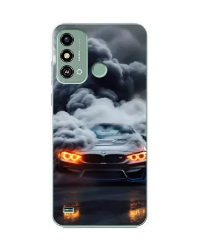 Чехол для ZTE Blade A53 с картинкой «BMW в дыму»