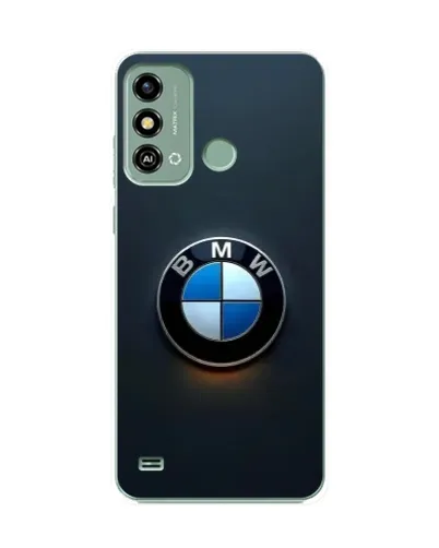 Чехол для ZTE Blade A53 с картинкой «Логотип BMW — минимализм»