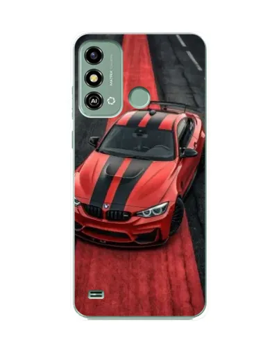 Чехол для ZTE Blade A53 с картинкой «BMW на красной дорожке»
