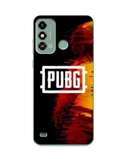 Чехол для ZTE Blade A53 с картинкой «Яркий логотип PUBG»