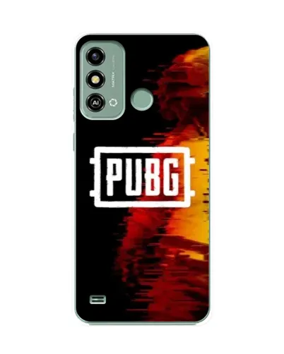 Чехол для ZTE Blade A53 с картинкой «Яркий логотип PUBG»