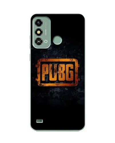Чехол для ZTE Blade A53 с картинкой «PUBG — золотой логотип»