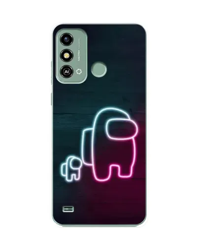 Чехол для ZTE Blade A53 с картинкой «Among Us неон-арт» Чехол для ZTE Blade A53 с картинкой «Among Us неон-арт»
