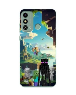 Чохол для ZTE Blade A53 з картинкою «Ендермен у лісі»