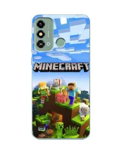 Чохол для ZTE Blade A53 з картинкою «Minecraft класичний світ»
