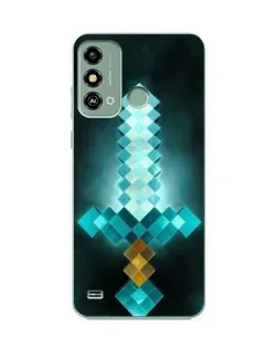 Чохол для ZTE Blade A53 з картинкою «Алмазний меч неон»