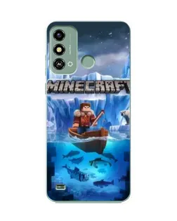 Чохол для ZTE Blade A53 з картинкою «Minecraft льодянийсвіт»