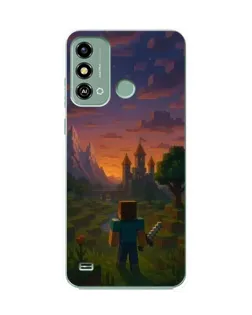 Чохол для ZTE Blade A53 з картинкою «Стів біля вежі»