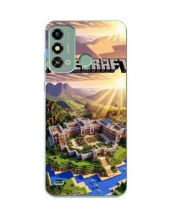 Чохол для ZTE Blade A53 з картинкою «Minecraft панорама»