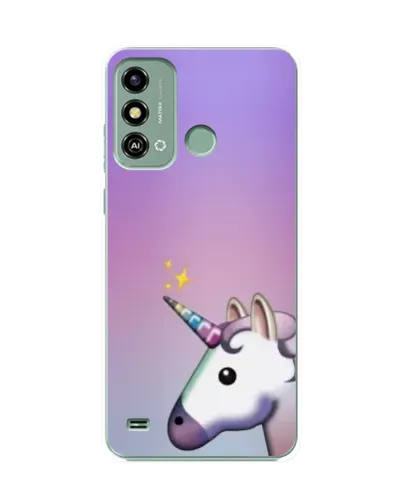 Чехол для ZTE Blade A53 с картинкой «Единорог градиент»