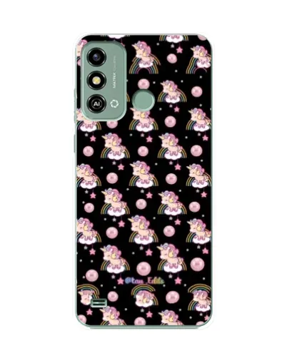 Чехол для ZTE Blade A53 с картинкой «Magic Unicorn паттерн»