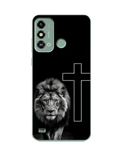 Чехол для ZTE Blade A53 с картинкой «Лев и Крест»