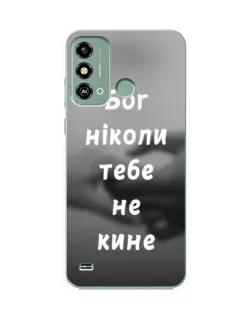 Чехол для ZTE Blade A53 с картинкой «Бог не бросит» Чехол для ZTE Blade A53 с картинкой «Бог не бросит»