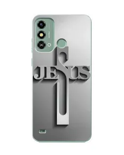 Чехол для ZTE Blade A53 с картинкой «Металлический крест Jesus» Чехол для ZTE Blade A53 с картинкой «Металлический крест Jesus»