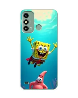 Чехол для ZTE Blade A53 с картинкой «Спанч Боб под водой» Чехол для ZTE Blade A53 с картинкой «Спанч Боб под водой»
